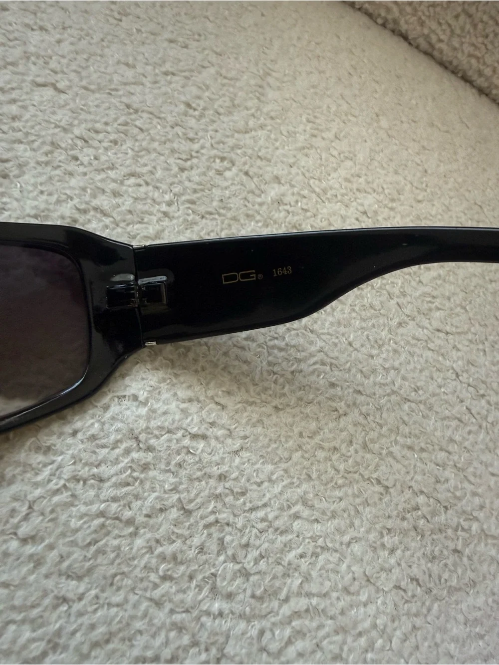 DG Eyewear Black Frame Sunglasses Bling dg1643